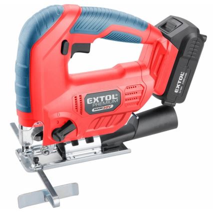 Extol Premium - Cordless jig saw with LED lighting 2000 mAh 20V