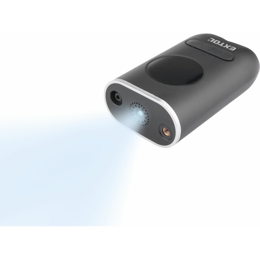 Extol Premium - Digital pocket compressor 4000 mAh 7,4V black