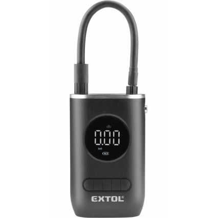 Extol Premium - Digital pocket compressor 4000 mAh 7,4V black