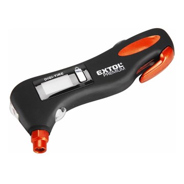 Extol Premium - Digital tire gauge with LCD display and LED lighting 5in1 2xAAA