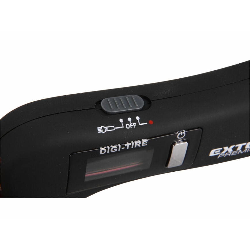 Extol Premium - Digital tire gauge with LCD display and LED lighting 5in1 2xAAA