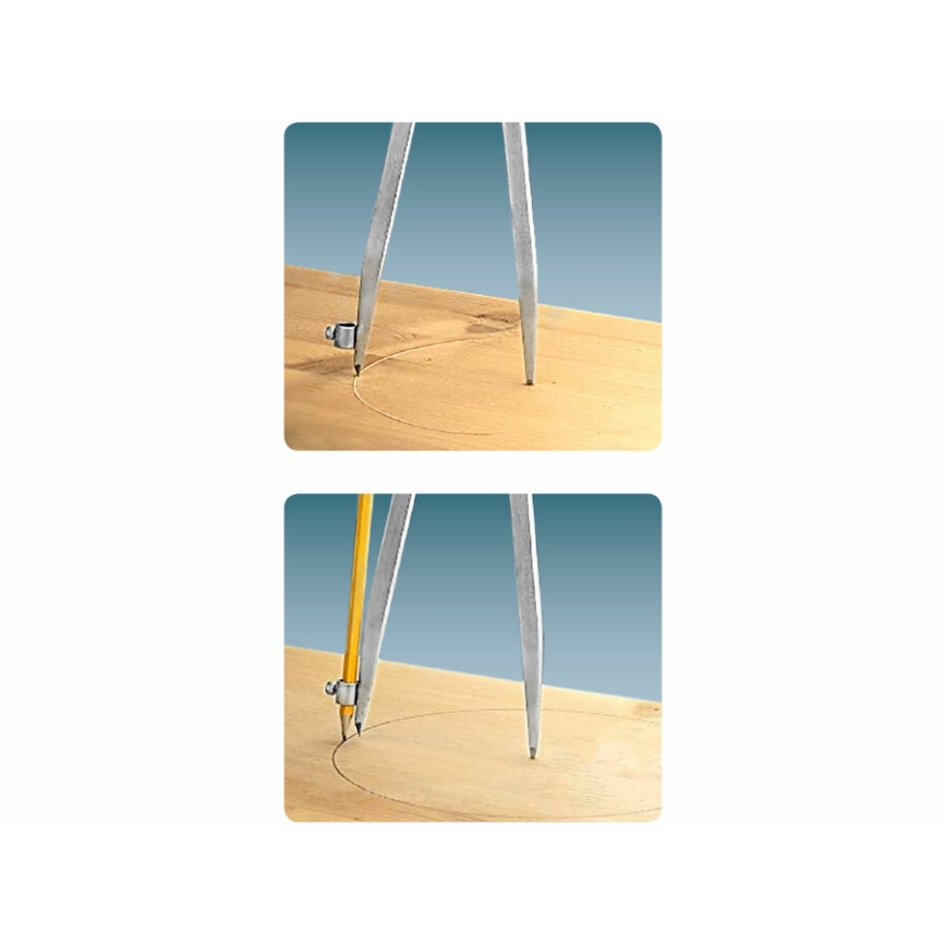 Extol Premium - Drafting/point pair of compasses 0-280 mm