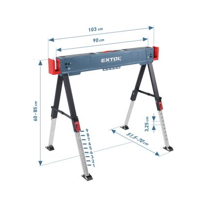 Extol Premium - Folding Construction Sawhorse