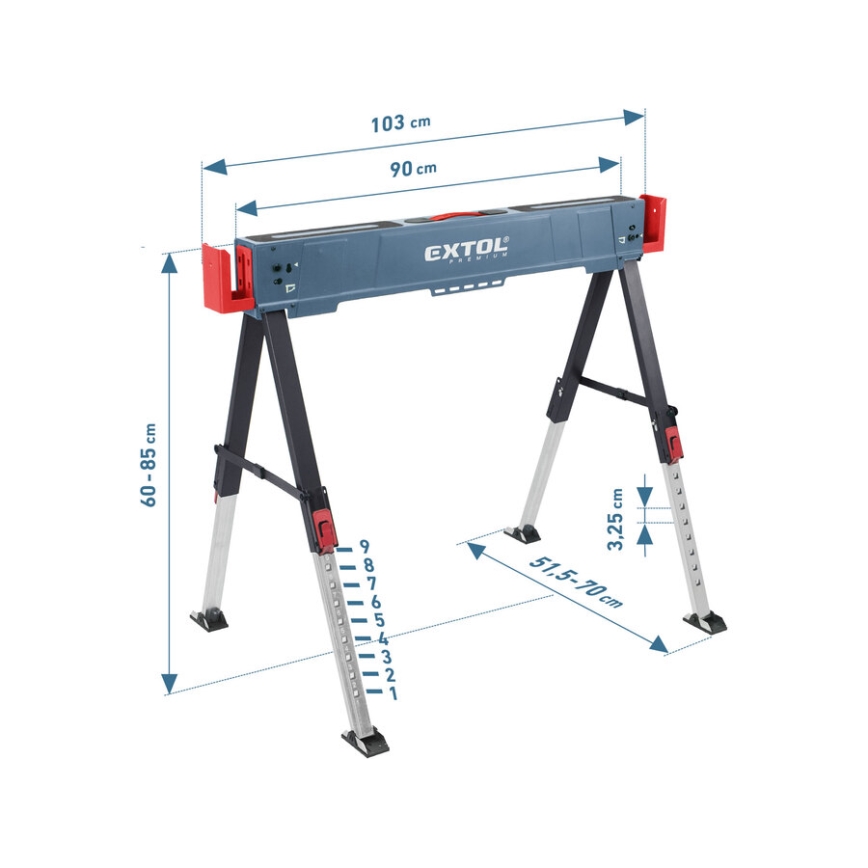 Extol Premium - Folding Construction Sawhorse