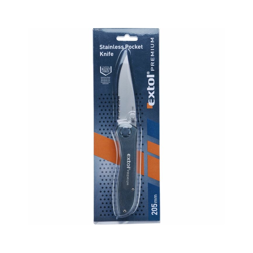 Extol Premium - Folding knife 205 mm stainless steel