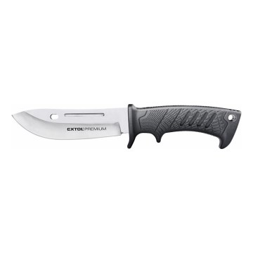 Extol Premium - Hunting knife black/stainless steel 14,5 cm