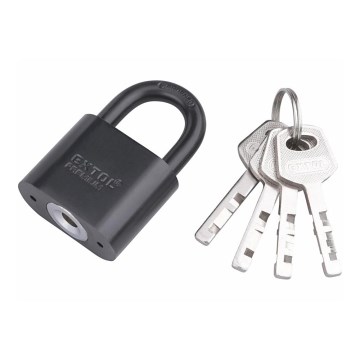 Extol Premium - Metal padlock 40 mm black