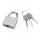 Extol Premium - Metal padlock 40 mm silver