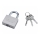 Extol Premium - Metal padlock 50 mm silver