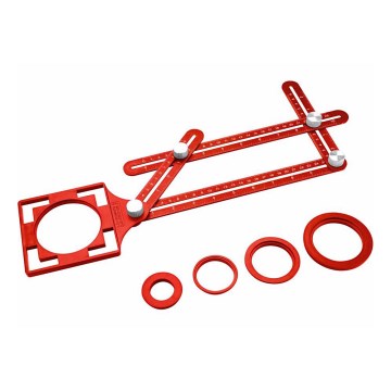 Extol Premium - Metal template for transferring angles and positions with a locator