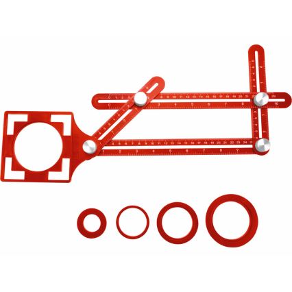 Extol Premium - Metal template for transferring angles and positions with a locator
