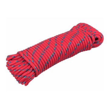 Extol Premium - Polypropylene braided cord 6mm x 20m red