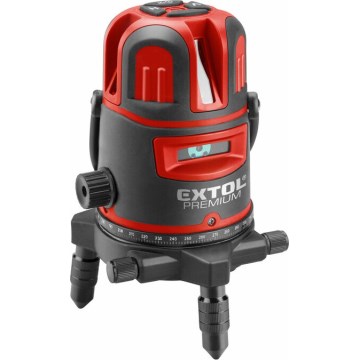 Extol Premium - Self-leveling cross-line laser 5V/5200 mAh IP54