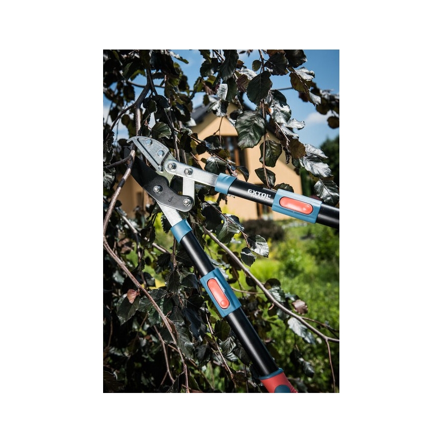 Extol Premium - Telescopic transmission anvil shears for branches 670-940 mm