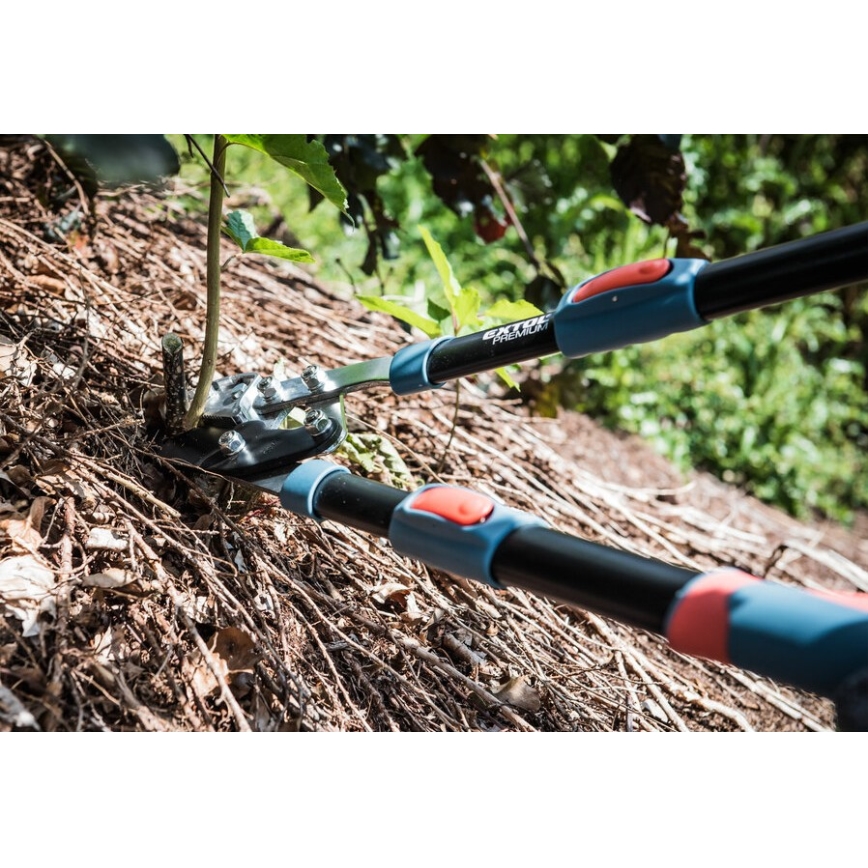 Extol Premium - Telescopic transmission anvil shears for branches 670-940 mm