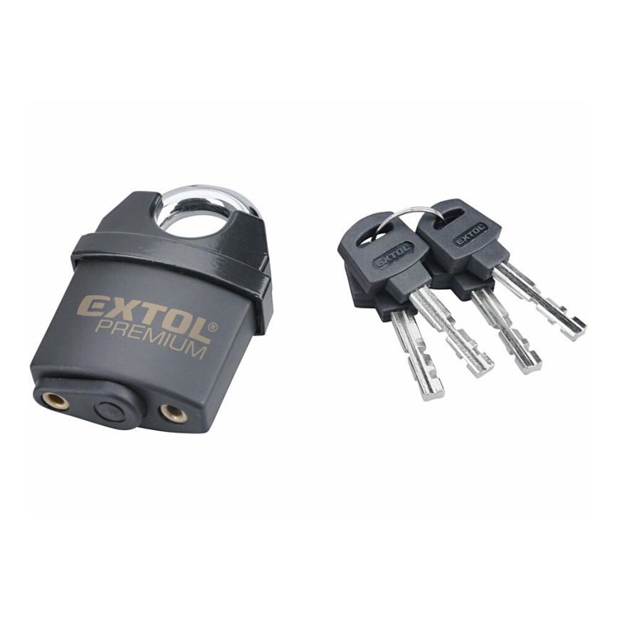 Extol Premium - Waterproof padlock 50 mm black
