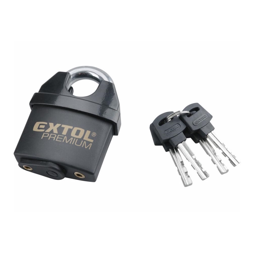 Extol Premium - Waterproof padlock 60 mm black