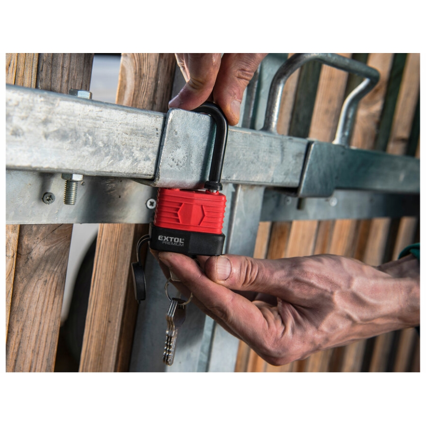 Extol Premium - Waterproof padlock extended 40 mm