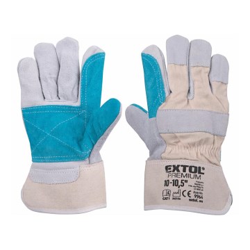 Extol Premium - Work gloves size 10"-10,5" white/blue