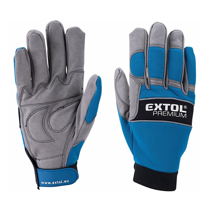 Extol Premium - Work gloves size 10" blue/grey