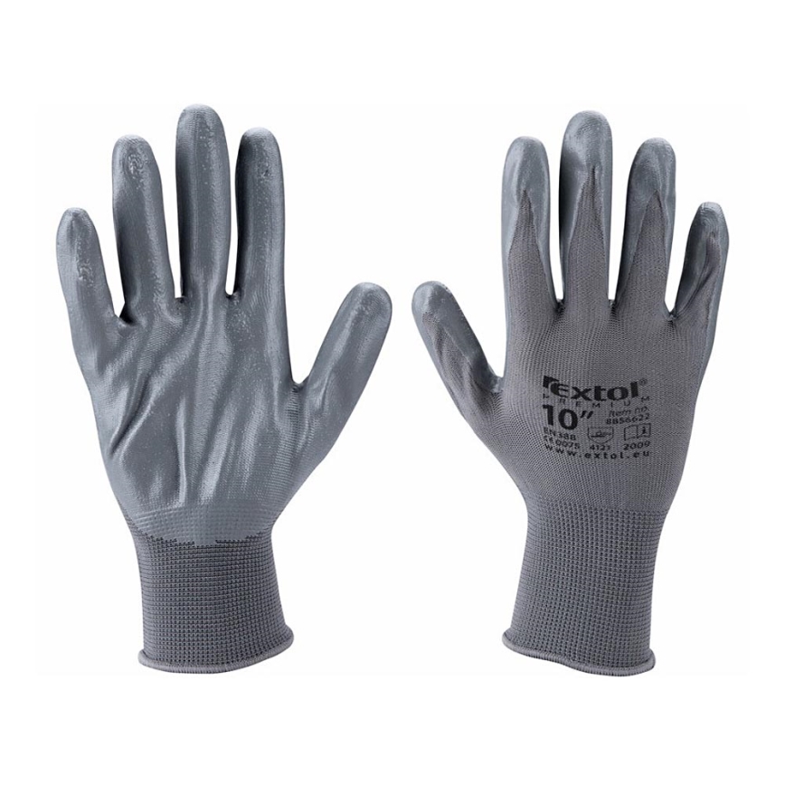 Extol Premium - Work gloves size 10" grey