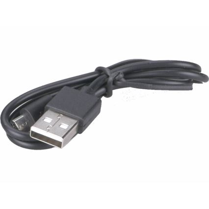 Extol - LED Rechargeable Headlamp with Sensor and Red Light LED/3W/1200 mAh/3,7V Orange/Black