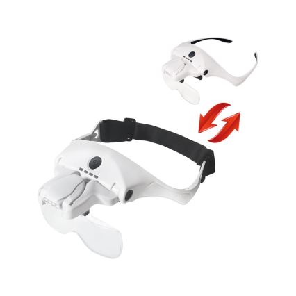 Extol - Rechargeable magnifying glasses with LED lighting/300 mAh