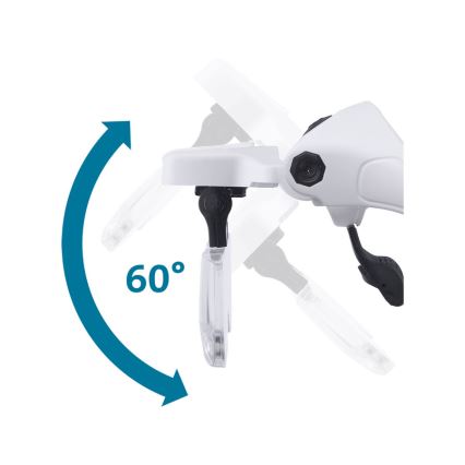 Extol - Rechargeable magnifying glasses with LED lighting/300 mAh