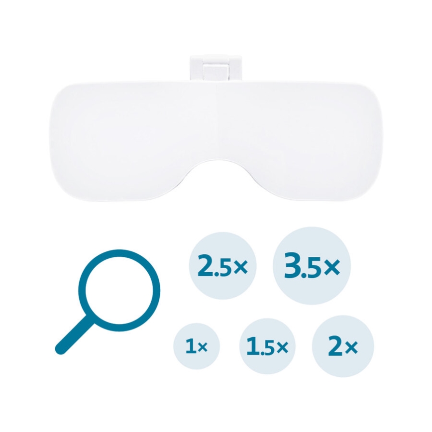 Extol - Rechargeable magnifying glasses with LED lighting/300 mAh