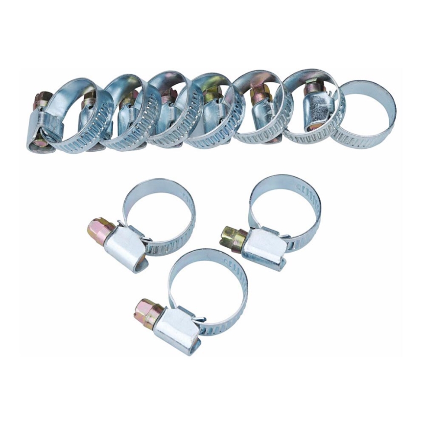 Extol - SET 10x Hose clip 12-22 mm stainless steel