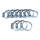 Extol - SET 10x Hose clip 25-40 mm stainless steel