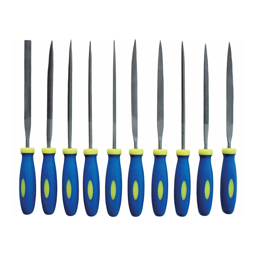 Extol - Set of needle files with a plastic handle 10 pcs