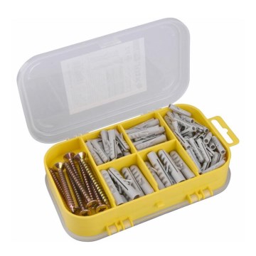 Extol - Set of screws with dowels 170 pcs