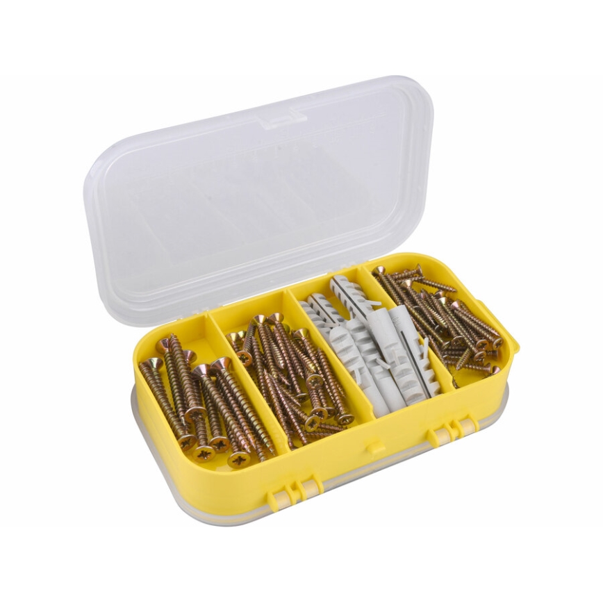 Extol - Set of screws with dowels 170 pcs