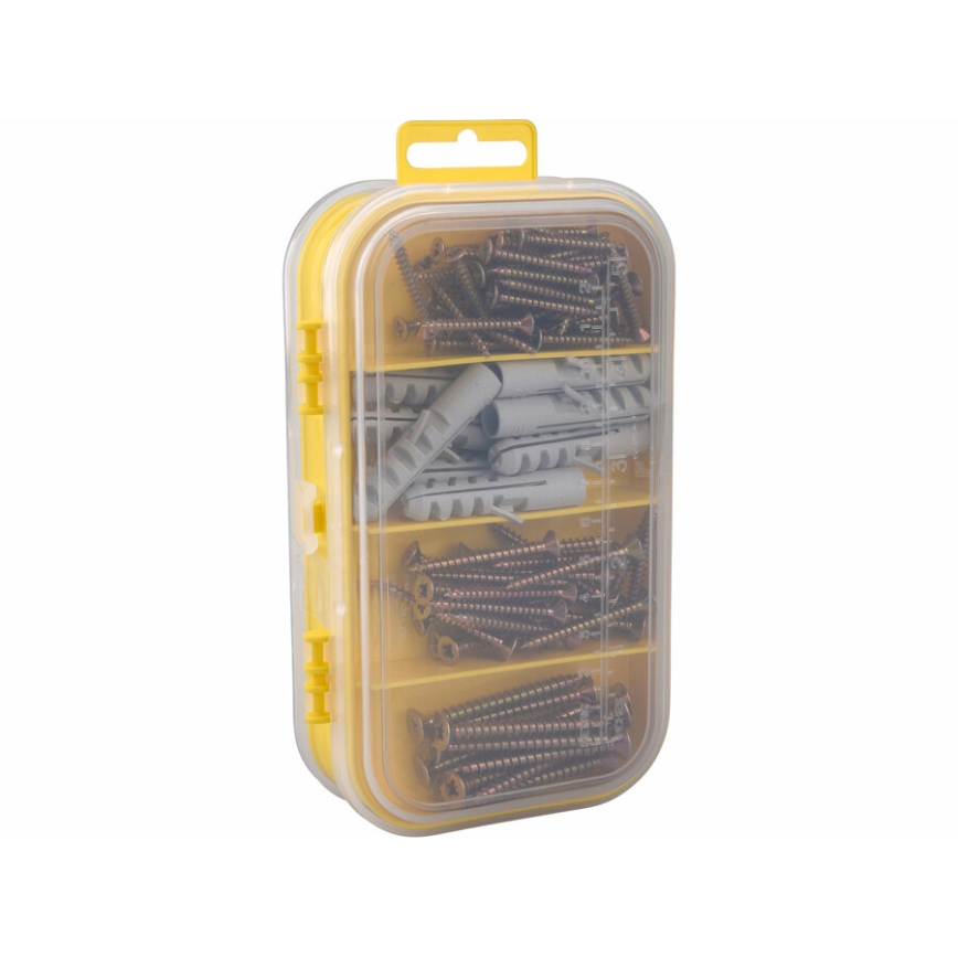Extol - Set of screws with dowels 170 pcs
