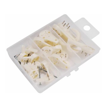 Extol - Set of universal plastic hooks 16 pcs