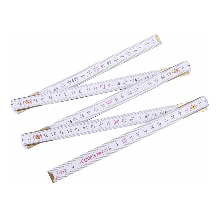 Extol - Wooden folding meter 1 m