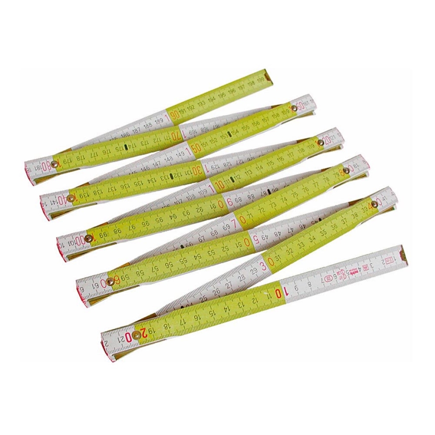 Extol - Wooden folding meter 2 m