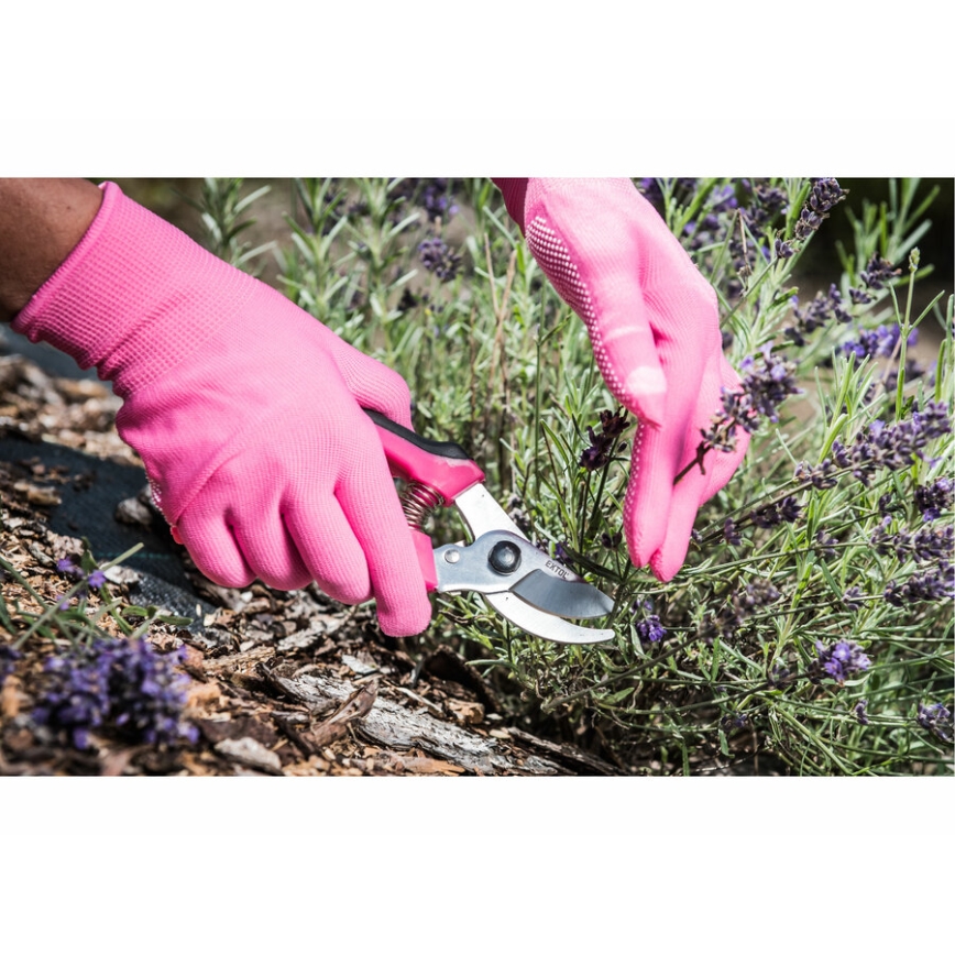 Extol - Work gloves size 7" pink