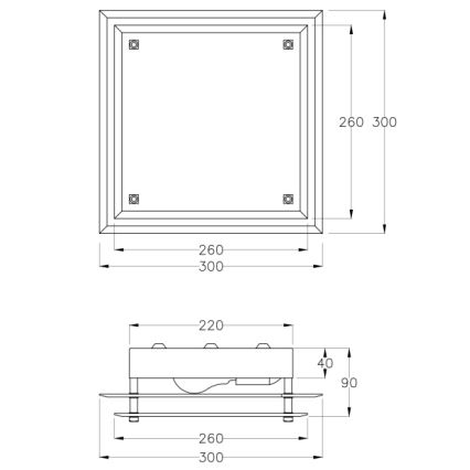Fabas 2957/61/102 - Ceiling light MAGGIE 1xE27/60W/230V