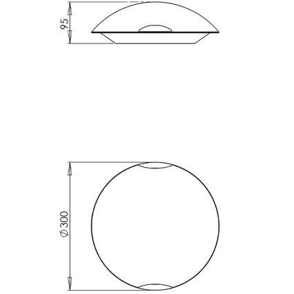 Fabas 3061/61/102 - Ceiling light KENT 1xE27/60W/230V