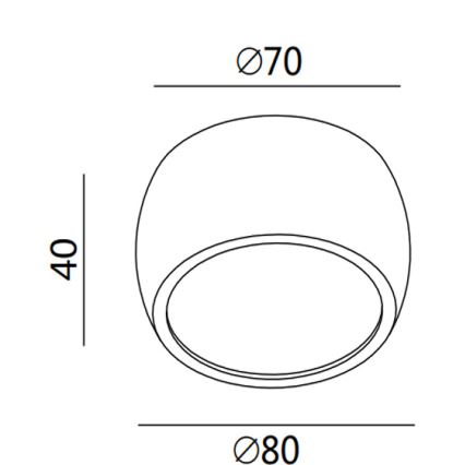 Fabas 3428/71/102 - LED Spotlight VASTO LED/7W/230V