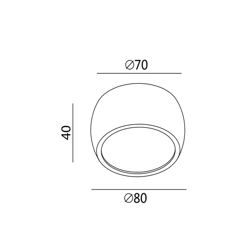Fabas 3428/71/102 - LED Spotlight VASTO LED/7W/230V