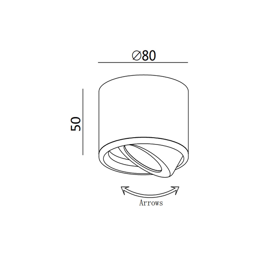 Fabas 3430/71/102 - LED spotlight ANZIO 1xLED/6W/230V