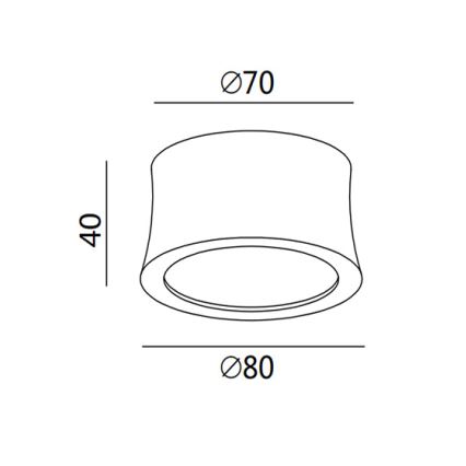Fabas 3440/71/102 - PONZA LED Spotlight LED/7W/230V