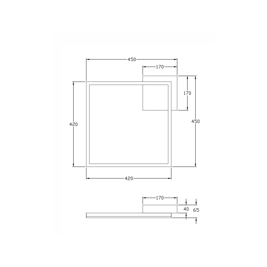 Fabas Luce 3394-62-102 - LED Dimmable ceiling light BARD LED/39W/230V 4000K white