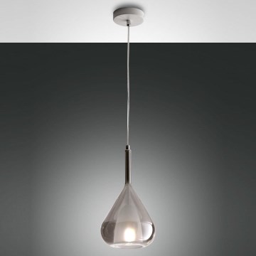 Fabas Luce 3481-40-126 - Chandelier on a string LILA 1xE27/40W/230V grey