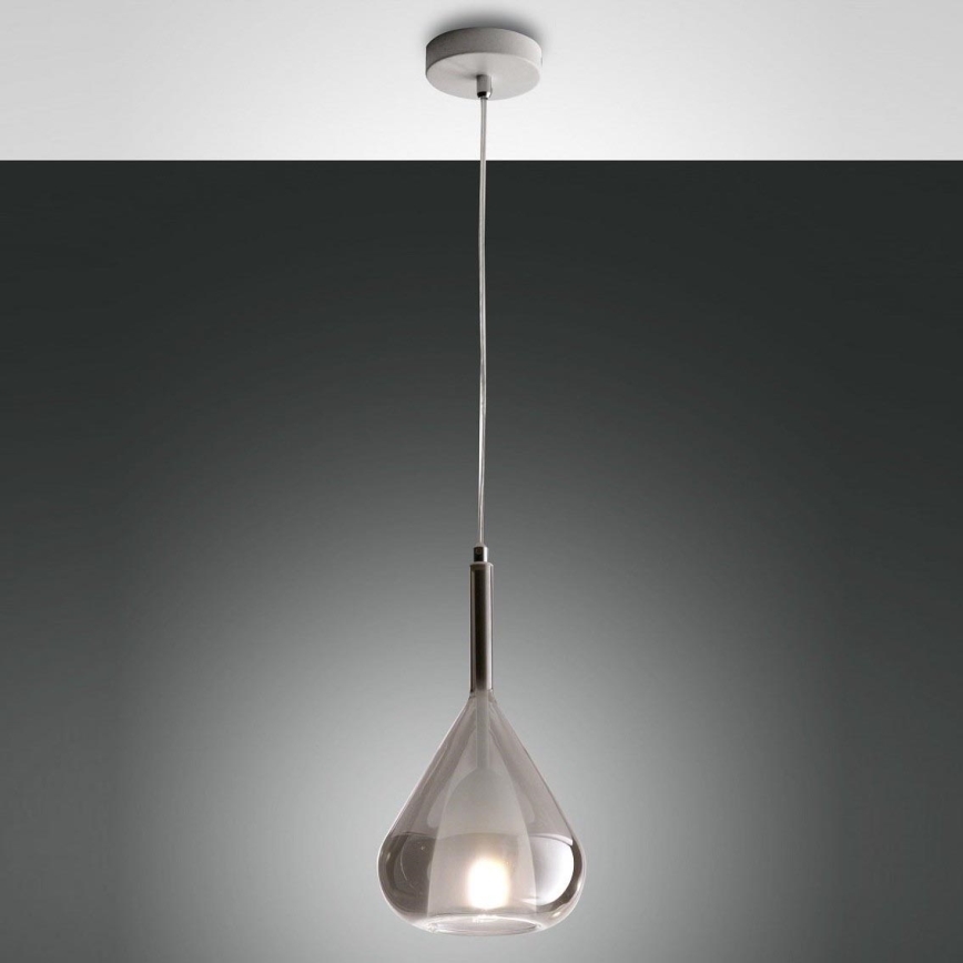 Fabas Luce 3481-40-126 - Chandelier on a string LILA 1xE27/40W/230V grey