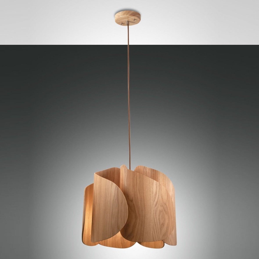 Fabas Luce 3672-40-132 - Chandelier on a string PEVERO 1xE27/40W/230V wood