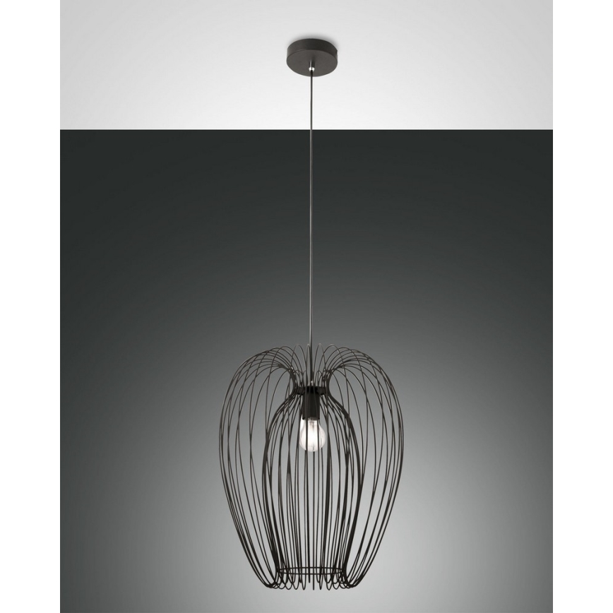 Fabas Luce 3677-45-101 - Chandelier on a string CAMP 1xE27/40W/230V black